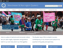Tablet Screenshot of manchesterquakers.org.uk